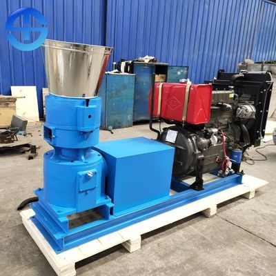 Vlakke Matrijs 300mm van de Diesel de Machine Biomassakorrel 600-800 Kg/u