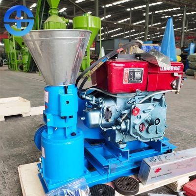 Vlakke Matrijs 200mm de Machine van de de Biomassakorrel van 200kg/H 300kg/H